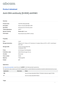 Anti-DR4 antibody [B-N28] ab59481 Product datasheet Overview Product name
