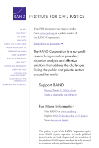 6 The RAND Corporation is a nonprofit om