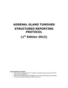 ADRENAL GLAND TUMOURS STRUCTURED REPORTING PROTOCOL (1