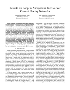 Reroute on Loop in Anonymous Peer-to-Peer Content Sharing Networks