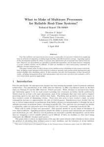 What to Make of Multicore Processors for Reliable Real-Time Systems?