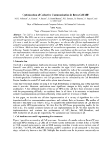 Optimization of Collective Communication in Intra-Cell MPI