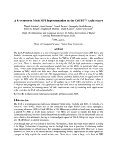 A Synchronous Mode MPI Implementation on the Cell BE™ Architecture