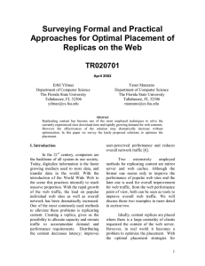 Surveying Formal and Practical Approaches for Optimal Placement of