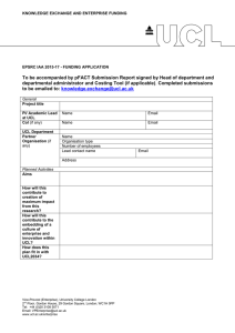 To be accompanied by pFACT Submission Report signed by Head... departmental administrator and Costing Tool (if applicable)