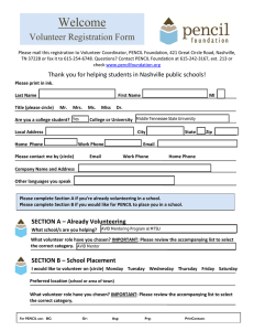 Welcome Volunteer Registration Form