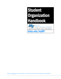 Student Organization Handbook