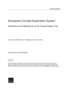 Aerospace Concept Exploration System Working Paper