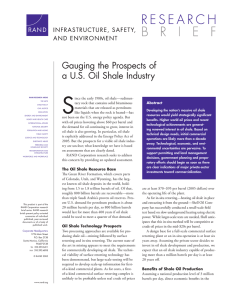 S Gauging the Prospects of a U.S. Oil Shale Industry