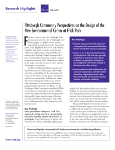 F Pittsburgh Community Perspectives on the Design of the