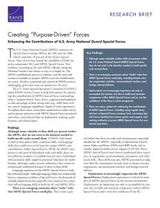 T Creating “Purpose-Driven” Forces