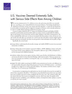 T U.S. Vaccines Deemed Extremely Safe,