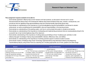 Research Paper on Selected Topic