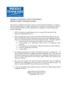 MIDDLE TENNESSEE STATE UNIVERSITY REMOTE HIRE I-9 INSTRUCTIONS