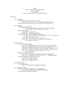 Agenda University Curriculum Committee Meeting Date:  6 May 2005