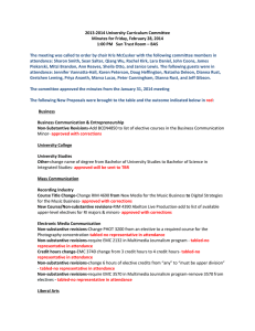 2013-2014 University Curriculum Committee Minutes for Friday, February 28, 2014