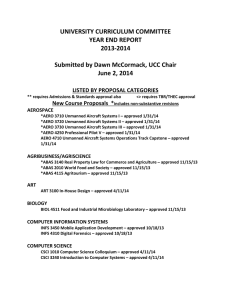 UNIVERSITY CURRICULUM COMMITTEE YEAR END REPORT 2013-2014