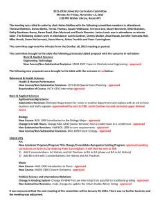 2015-2016 University Curriculum Committee Minutes for Friday, November 13, 2015