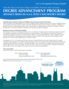 DEGREE ADVANCEMENT PROGRAM ADVANCE FROM AN A.A.S. INTO A BACHELOR’S DEGREE