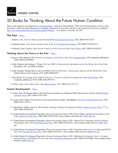 50 Books for Thinking About the Future Human Condition