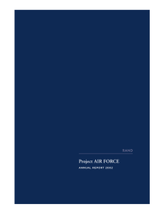 R Project AIR FORCE ANNUAL REPORT 2002