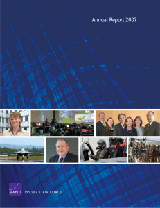 Annual Report 2007 PROJECT AIR FORCE