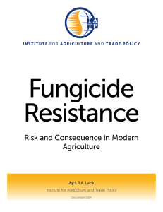 Fungicide Resistance Risk and Consequence in Modern Agriculture