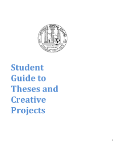 Student Guide to Theses and