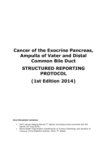 Cancer of the Exocrine Pancreas, Ampulla of Vater and Distal