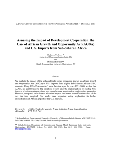 Assessing the Impact of Development Cooperation: the