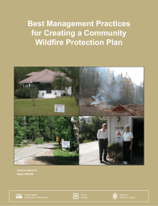 Best Management Practices for Creating a Community Wildfi re Protection Plan General Technical