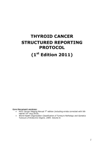 THYROID CANCER STRUCTURED REPORTING PROTOCOL (1
