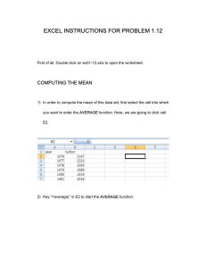 EXCEL L INST RUCTI ONS F