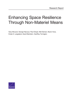 Enhancing Space Resilience Through Non-Materiel Means Research Report