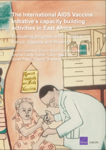 The International AIDS Vaccine Initiative’s capacity building activities in East Africa