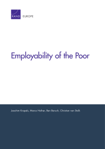 Employability of the Poor EUROPE