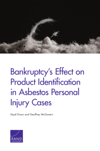 Bankruptcy’s Effect on Product Identification in Asbestos Personal Injury Cases