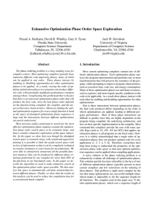 Exhaustive Optimization Phase Order Space Exploration