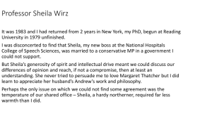 Professor Sheila Wirz