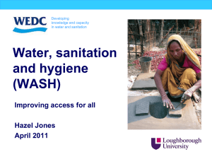 Water, sanitation and hygiene (WASH) Improving access for all