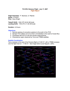 TC4 ER-2 Science Flight:  July 17, 2007  Flight Scientists: Sortie: