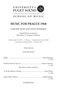 MUSIC FOR PRAGUE 1968 CONCERT BAND AND WIND ENSEMBLE Gerard Morris, conductor