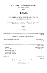 SCENES CONCERT BAND AND WIND ENSEMBLE Gerard Morris, conductor