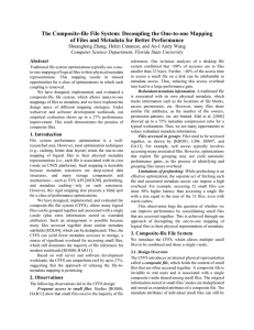 The Composite-file File System: Decoupling the One-to-one Mapping