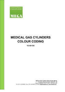 MEDICAL GAS CYLINDERS COLOUR CODING  TD 09/15/E