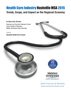 Health Care Industry 2015 Nashville MSA
