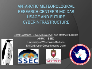 Carol Costanza, Dave Mikolajczyk, and Matthew Lazzara – SSEC AMRC University of Wisconsin-Madison