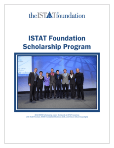 ISTAT Foundation Scholarship Program