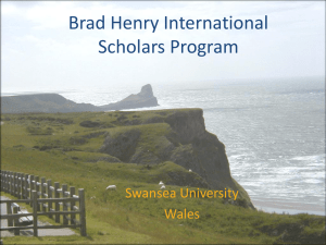 Brad Henry International Scholars Program Swansea University Wales
