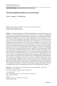 Towards graphical models for text processing Charu C. Aggarwal · Peixiang Zhao